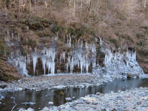 2022年の三十槌の氷柱